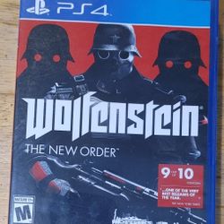 Wolfenstein The New Order PS4 PlayStation 4 