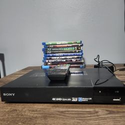 Sony 3D Bluray Player With 10 Movies