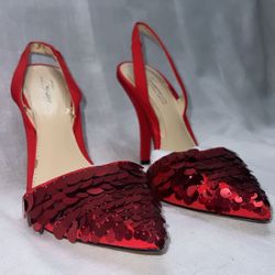 Imagine Vince Camuto Red Crimson Lydia Slingback - Women US Size 7.5M