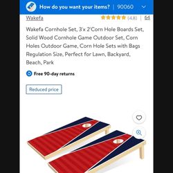 New Corn Hole Set At $60