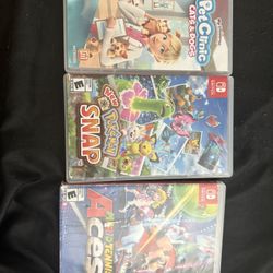 3 Nintendo Switch Games 