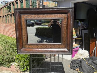 Decorative Wall Mirror, Solid Wood
