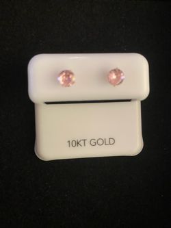 10k solid gold 5mm stone