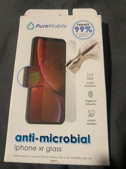 BRAND NEW IN BOX Pure Mobile anti microbial iPhone XR glass The iPhone XR PureMobile Anti-microbial Shield Glass is a transparent tempered glass scree