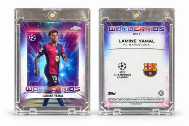 2024-25 Topps Chrome UEFA Lamine Yamal Wonderkids WK-1 Barcelona