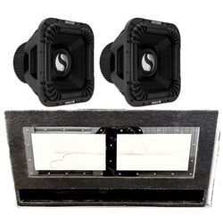 NEW POWERFUL 2 15” kicker SOLO X SUBWOOFERS WITH BIG PORTED BOX CUSTOM