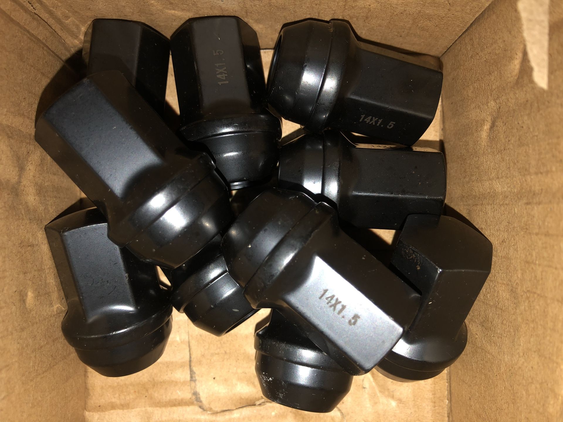 20PC SATURN 14x1.5 OEM FACTORY BLACK WHEEL LUG NUT FIT 07-09 OUTLOOK STOCK RIM