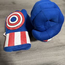 Kid's Captain America Plush Smash Fists