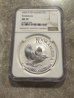 2024 P125 Australia Kookaburra 1 oz .9999 Fine Silver NGC MS70  125 Anniversary