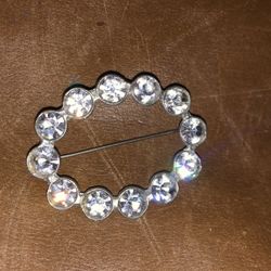 Beautiful, vintage, rhinestone brooch