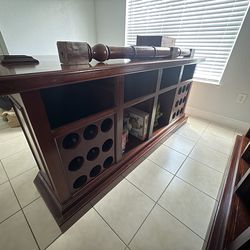 Full wooden bar
