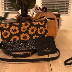 MINT- Kate Spade Sunflower Purse & Wallet 