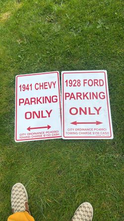 2 Signs 12”X10” Inch 