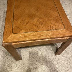Solid Oak Side Table 