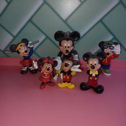 Vintage Mickey And Minnie Figures