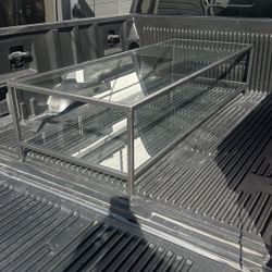 Black & Glass Coffee Table- Excellent Condition