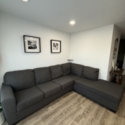2-piece gray sectional