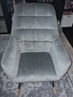 Grey Rocker / Rocking  chair