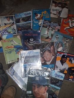 Collection of old Dodger programs
