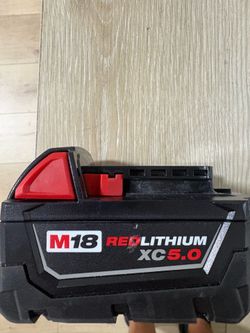 Milwaukee 5.0 battery like new