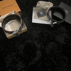 Louis Vuitton & MCM Belt