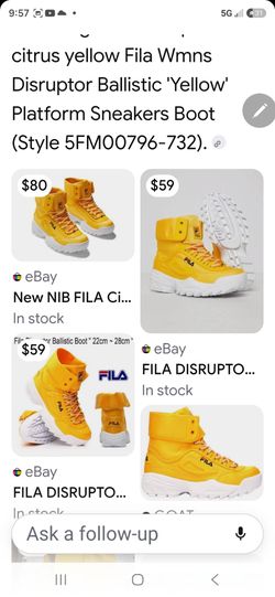 Fila high top Brite color gently worn
