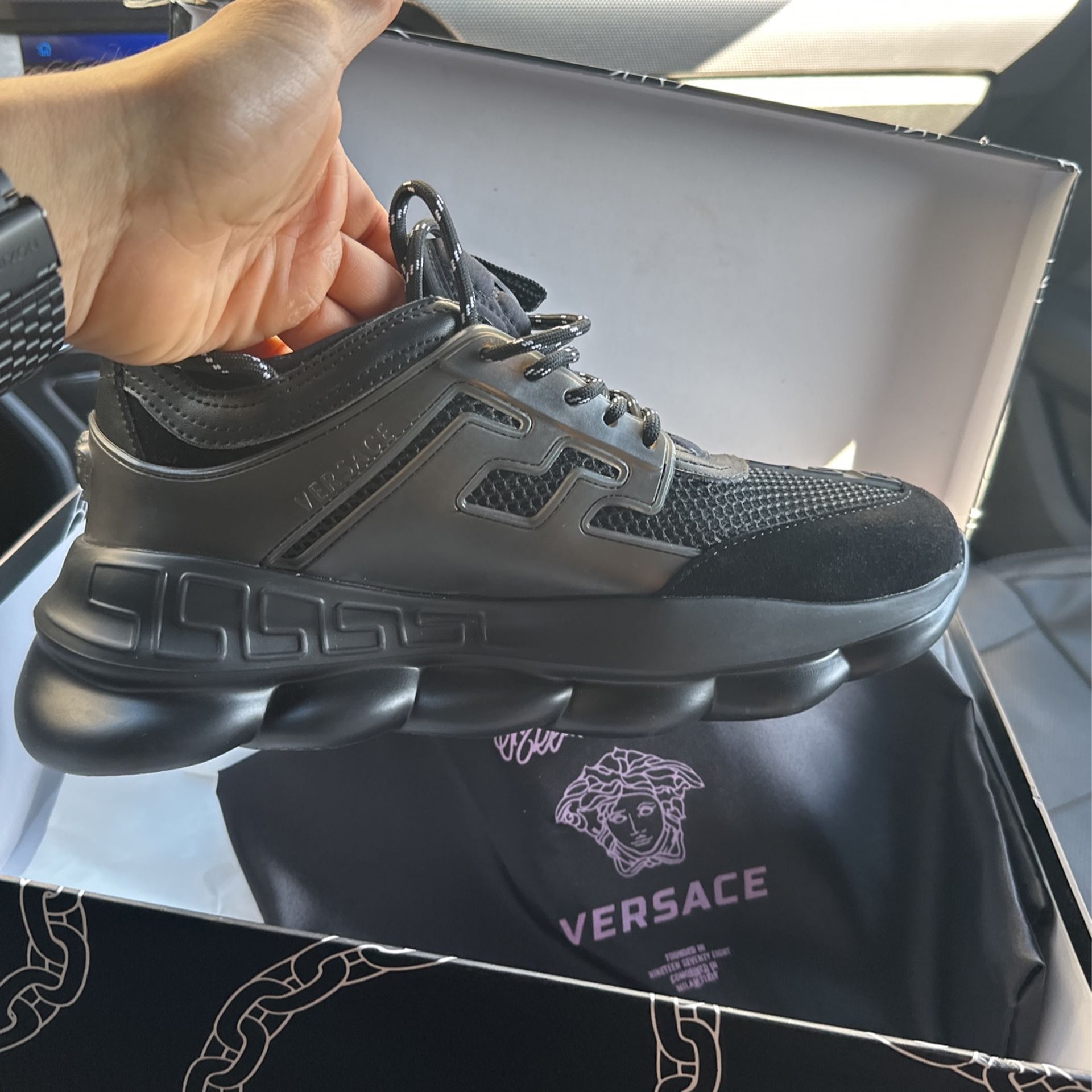 Versace Chain Reaction Black Size 42