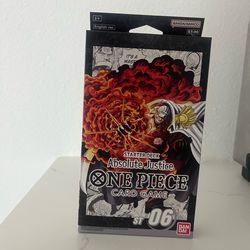 One Piece Card Game | Starter Deck 6: Absolute Justice (ST-06) | English | NEW