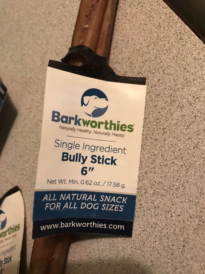8 Barkworthies 6” Bully stick- $5 each