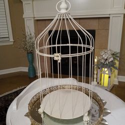Nice! Decorative Birdcage With Claw Feet 21 Inch Tall