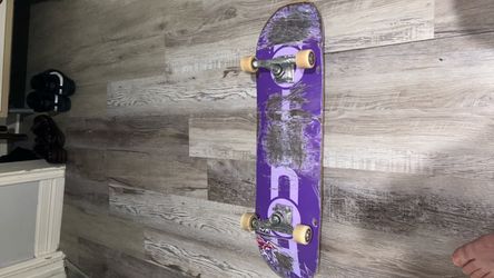 Purple Complete Skateboard with Sticker