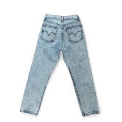 Levis 501 blue acid wash jeans