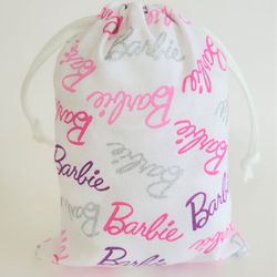 Barbie Birthday Fabric Gift Bags, Set of 10