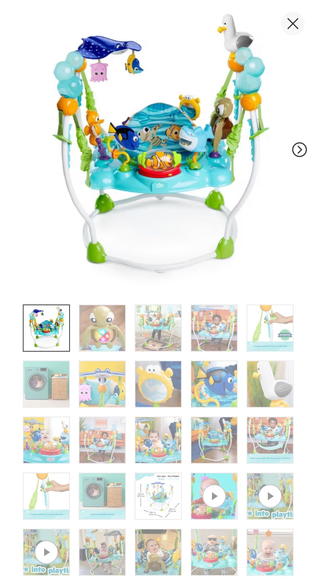 Disney Baby Finding Nemo Sea of Activities Jumper