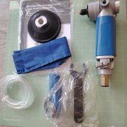 Pneumatic Polishing Wet Angle Grinder Machine For Stone 