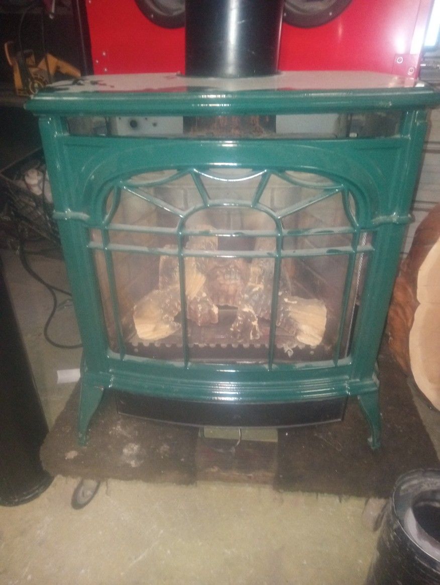 Natural Gas  Self Standing Fire Place