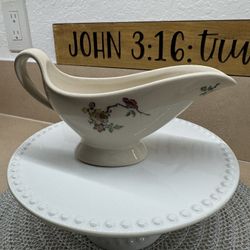 Rare Vintage Mayer China Co. Rosedale Pattern Gravy Boat 