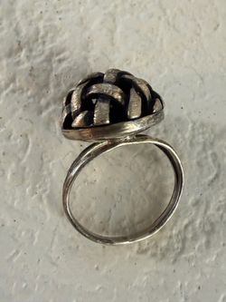 Sterling Silver Basket Weave Ring