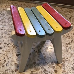 Vintage Small Curved Stool