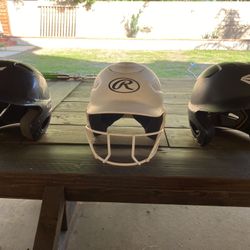 3 Baseball And Softball Helmets 60 For All Or 25 For Each
