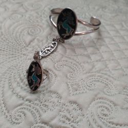 Silver Bracelet With Ring