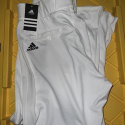 Adidas Baseball Pants White NEW Softball XL