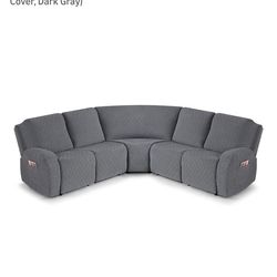 VANSOFY Extra Large Reclining Sectional Couch Covers, Washable 5-Piece Sofa Covers for L Shape Sectional Sofa Corner Seater, Thick, Soft Sofa Slipcove