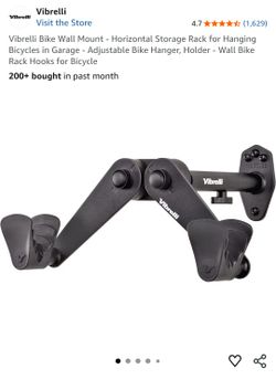 Unused bike mount for wall