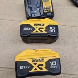 Dewalt 20v 10.0 Batteries With Charger 