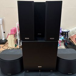CAMBRIDGE SOUNDWORKS HOME THEATER SPEAKERS 
