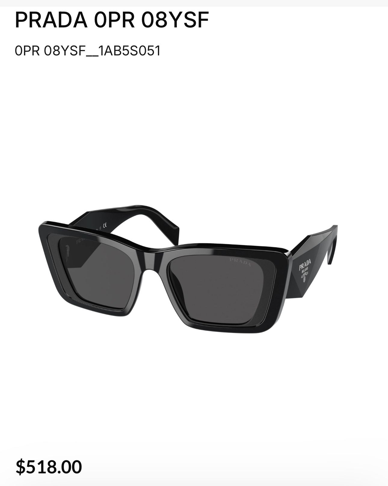 Black Prada Sunglasses