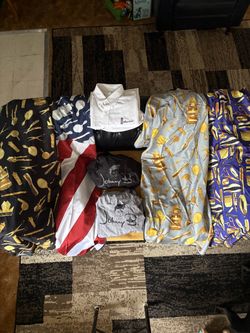 Barber Cape and Shirt Bundle Good Condition $10 Each