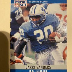 1990 RC Barry Sanders Pro Set Nm