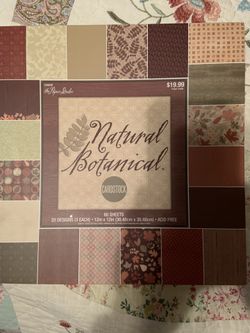 Nature Botanical Card stock 12’x12” sheets